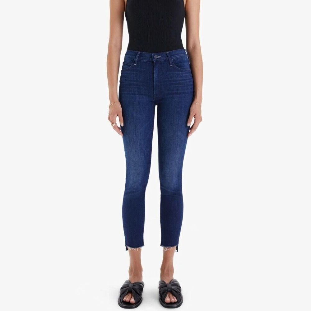 Mother Stunner Zip Ankle Step Fray Jeans | Size 27